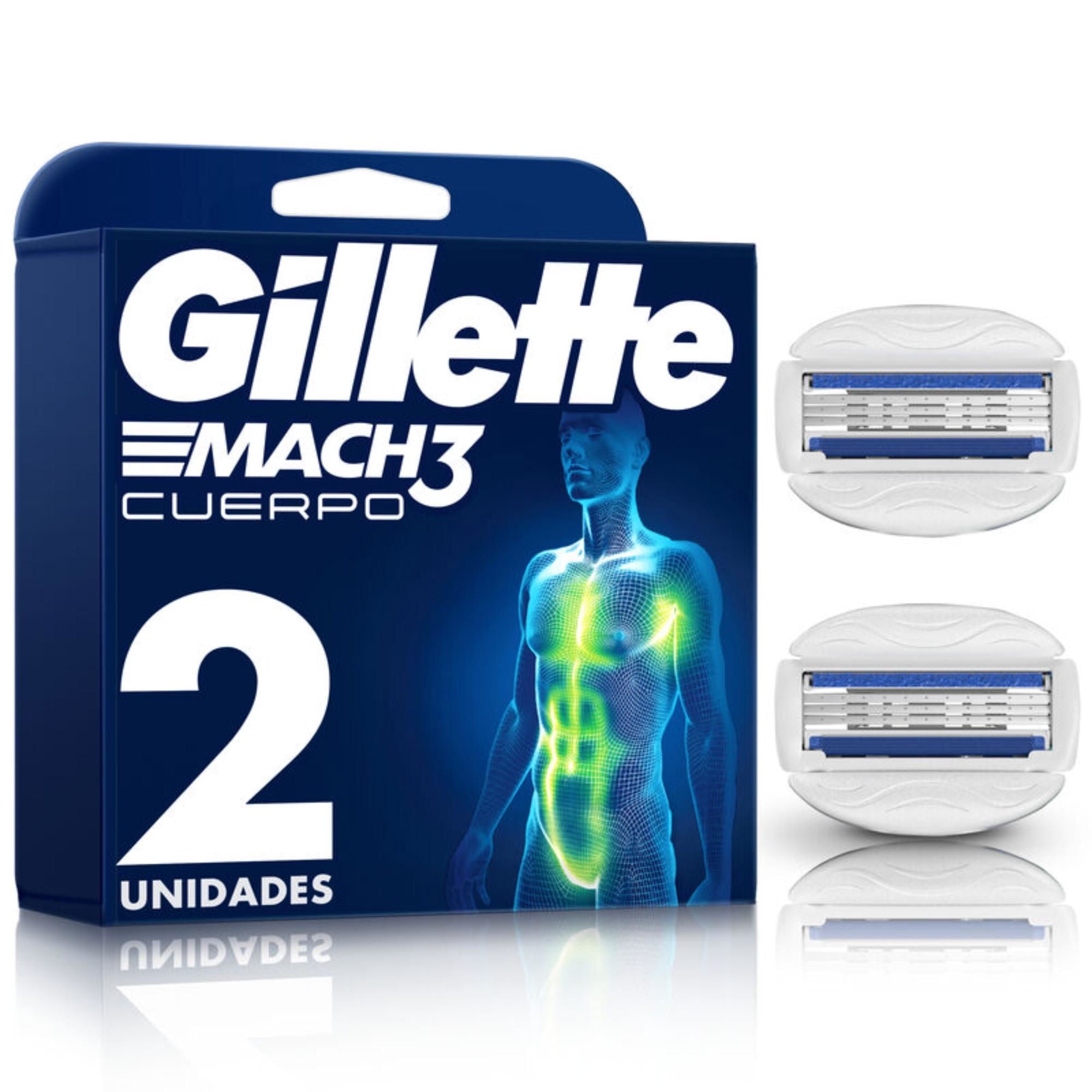 Repuesto Para Máquina De Afeitar Mach3 Cuerpo 2 Un Gillette