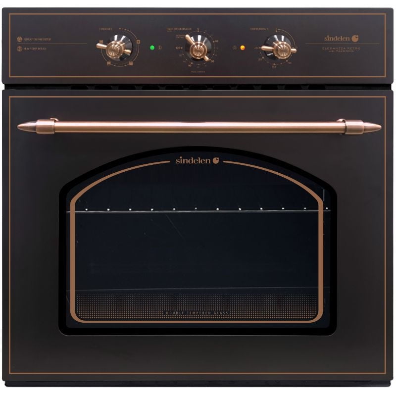 Sindelen - Horno Empotrable 2250W 57Lts He-7220R Negro