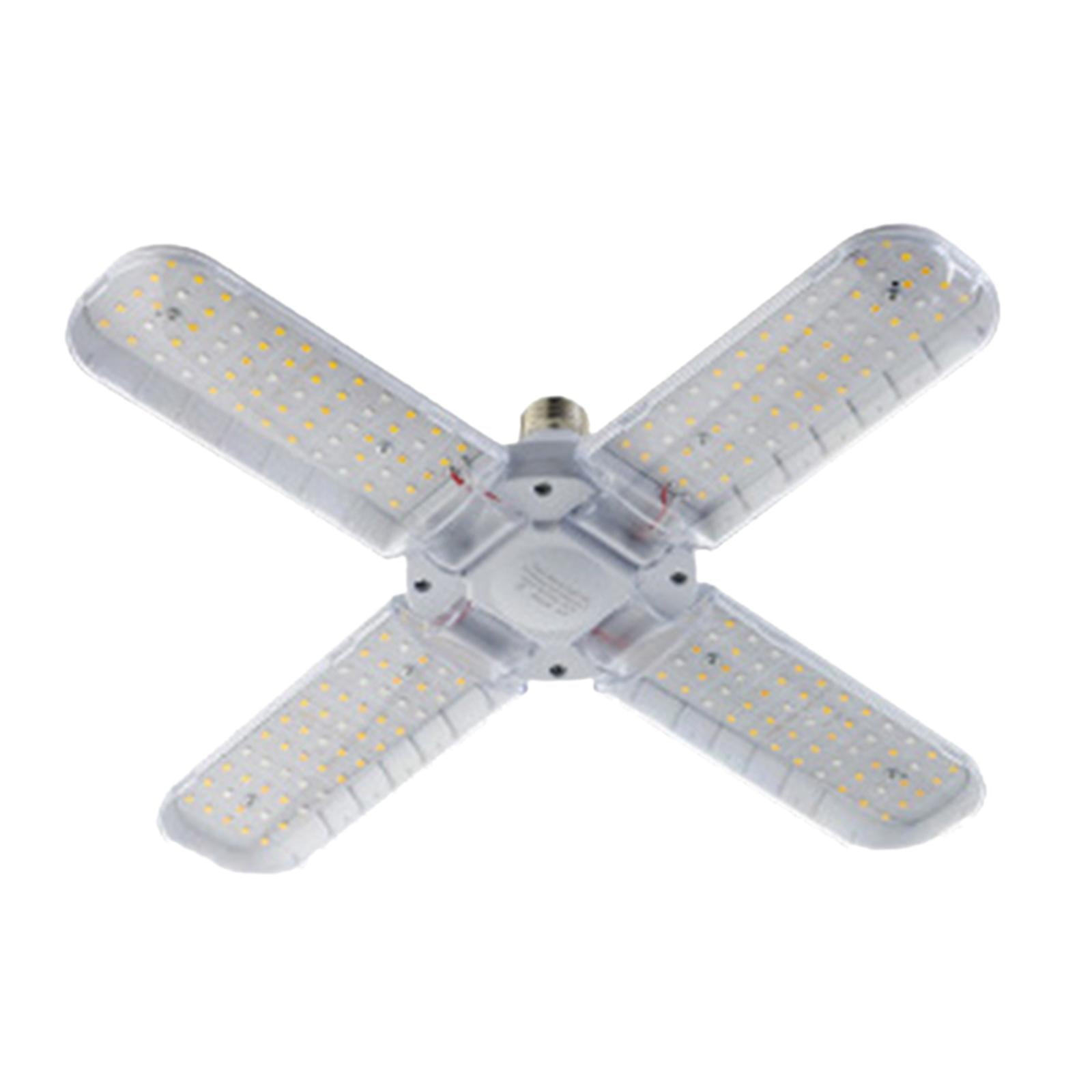 Magideal - Luz De Crecimiento Plegable Led, Lámpara De Crecimiento Similar , Bombilla De Crecimiento De Completo De Base E27, Para Plantas De 48w 4 Hojas 398mm