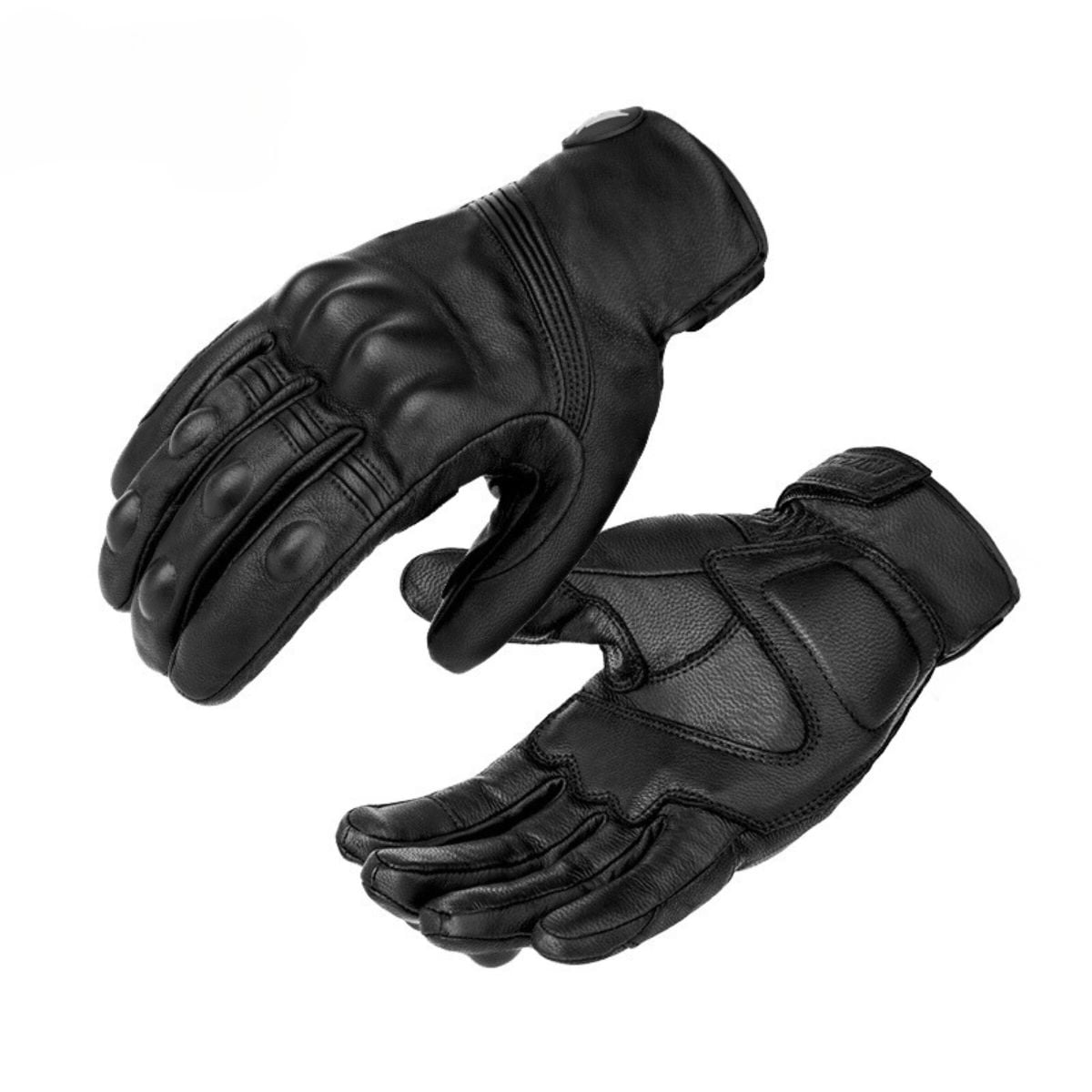 Guantes De Cuero Invierno Para Motociclismo Motowolf 0303b