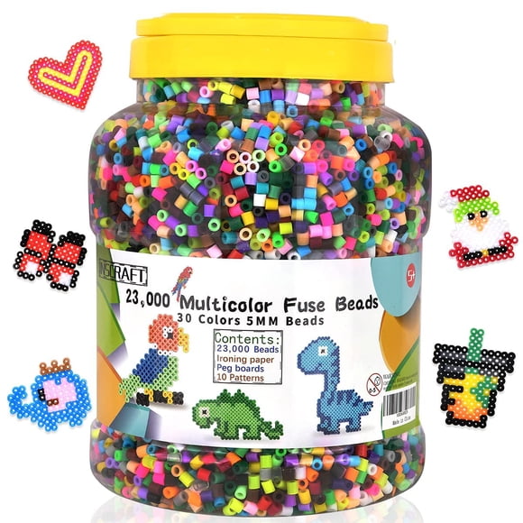 Kit Fuse Beads De 23 000 Unidades Con 30 Colores Para Niños