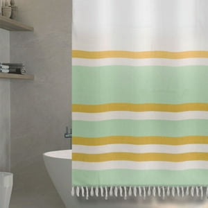 Decoexpress - Cortina Baño Tela Mas Flecos Marinera