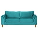 thumbnail image 3 of Sofa Milan 3C Con Resortes Pocket Tela Velvet Turquesa, 3 of 7