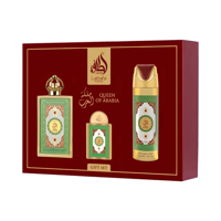 Lattafa - Queen Of Arabia Edp 100 Ml + 20 Ml + Deo Spray 200 Ml Set 3 Pcs