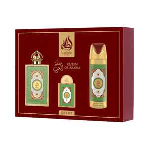 Lattafa - Queen Of Arabia Edp 100 Ml + 20 Ml + Deo Spray 200 Ml Set 3 Pcs