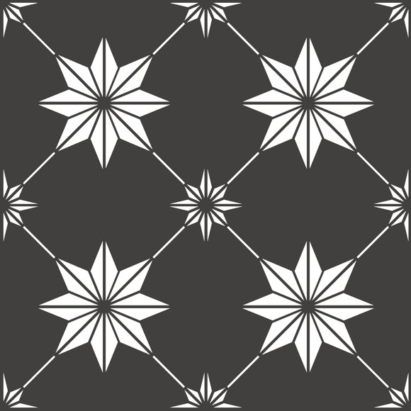 Baldosas FloorPops Rigel Peel & Stick, color negro, 30 x 30 cm