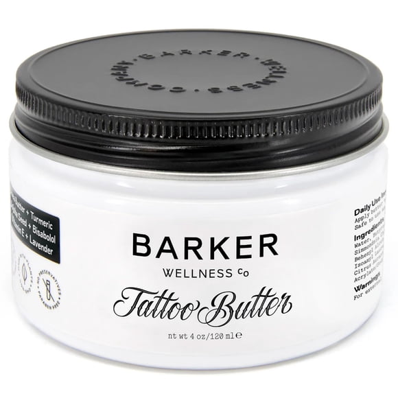 Bálsamo natural para el cuidado posterior de Tattoo Butter Barker Wellness, 120 ml