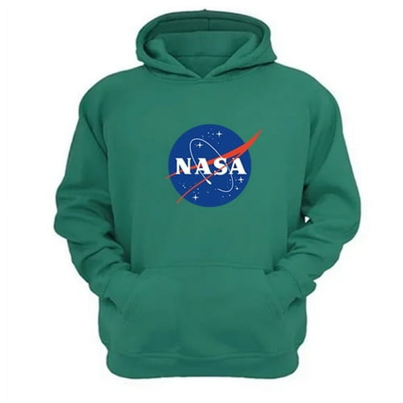 Polerón Canguro Nasa Verde Aguamarina Talla M Unisex
