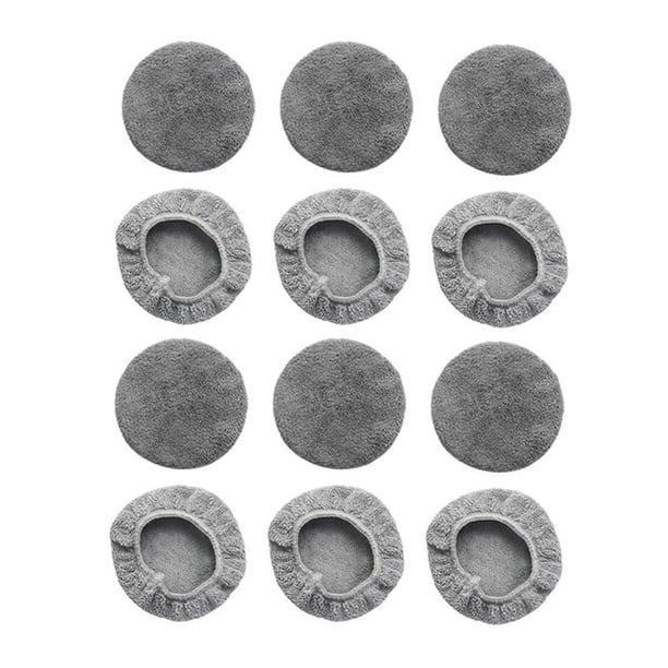 12 almohadillas de repuesto para robot limpiador de ventanas, almohadillas limpiadoras de ventanas, paño de microfibra para azulejos, puertas y vidrio Textura de vellón