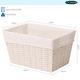 thumbnail image 2 of Canasto Cesta Organizadora Carry All Estilo Ratán Decorativo, 2 of 5