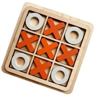 Bothyi - Tablero De Madera Clásico Tic Tac Toe Juego Divertido Juego De Mesa Para Niños Adultos