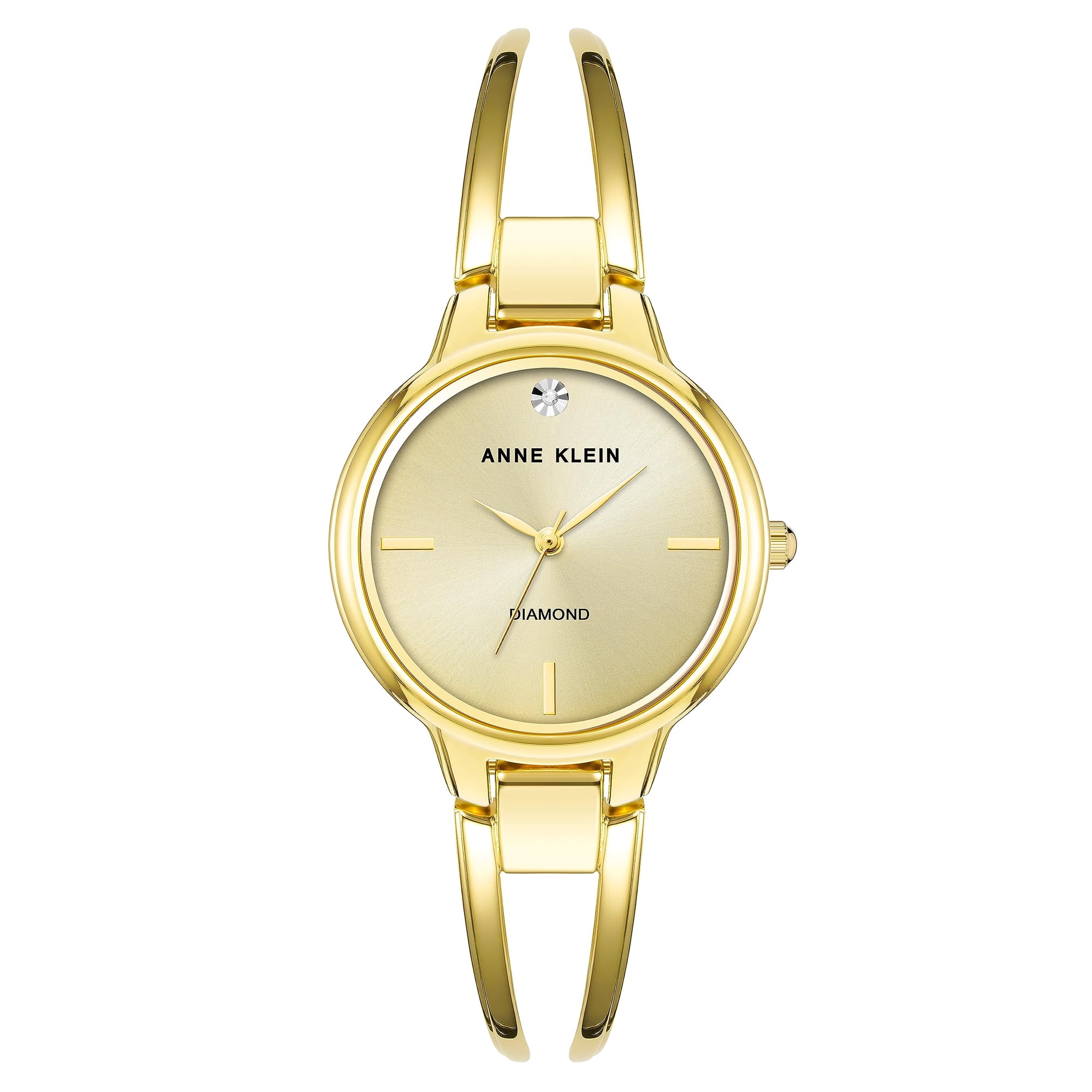 Brazalete Watch Anne Klein Con Esfera De Diamante Genuino Para Mujer