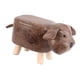 thumbnail image 3 of Reposapiés De Animales Banco Para Niños Taburete De Aprendizaje Otomano Tapizado Fácil De Limpiar Marrón, 3 of 5