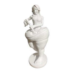 Magideal - Adelgazante Creativa Estatua Escultura Modelo Estatuilla Yoga Decoración Mujer Estatua Artes Belleza Resina Para Gimnasio Hogar Dormitorio