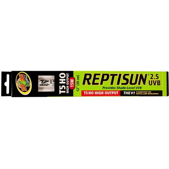 Bombilla UVB Zoo Med REPTISUN 2.5 de 15 W para especies de baja radiación UVB