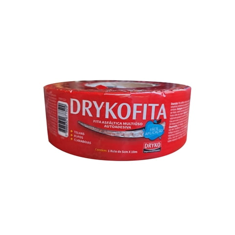 Dryko Impermeabilizantes - Cinta Tapagoteras Adhesiva 05 Cm X 10 Mt- Aluminizada