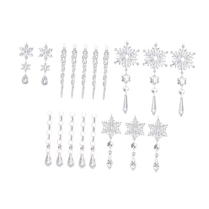 Bothyi - 18 Piezas De Copos De Nieve Para Árbol De Navidad, Adornos Colgantes De Navidad