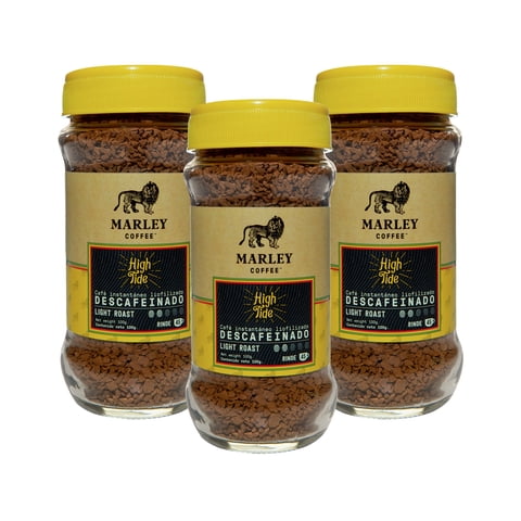 Marley Coffee - Pack 3X Café Liofilizado Descafeinado High Tide 100G