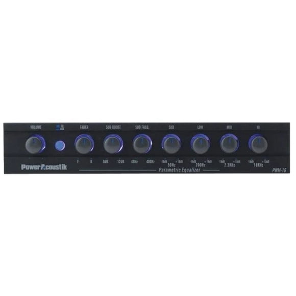 Ecualizador preamplificador Power Acoustik PWM-16 con ecualizador de 4 bandas