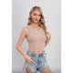 thumbnail image 1 of Top Corto Mujer Elasticado Sin Manga Acanalad Musculosa 7608, 1 of 2
