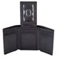 thumbnail image 1 of Monedero Stealth Mode de piel triple con bloqueo RFID negro para hombre, 1 of 9