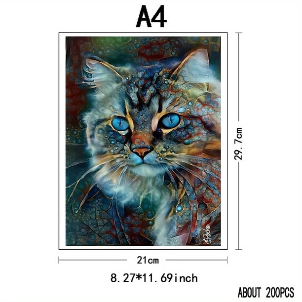 Cat Wooden Jigsaw Puzzles For Adults&12+ Years, Unique Animals Shaped Wood Puzzles Make A Perfect Gift For Holiday: Christmas, Birthday, Father's Day, Mother's Day