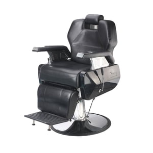 Tododescuento - Sillón Barbero Peluqueria Profesional Altura E Incl Regulable Negro