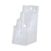 Ioensy - Portafolletos De Acrílico Transparente, Soporte Para Folletos, Estante Para Documentos, Menús, Folletos, Tamaño A6, 3 Niveles