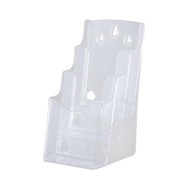 Portafolletos De Acrílico Transparente, Soporte Para Folletos, Estante Para Documentos, Menús, Folletos, Tamaño A6, 3 Niveles