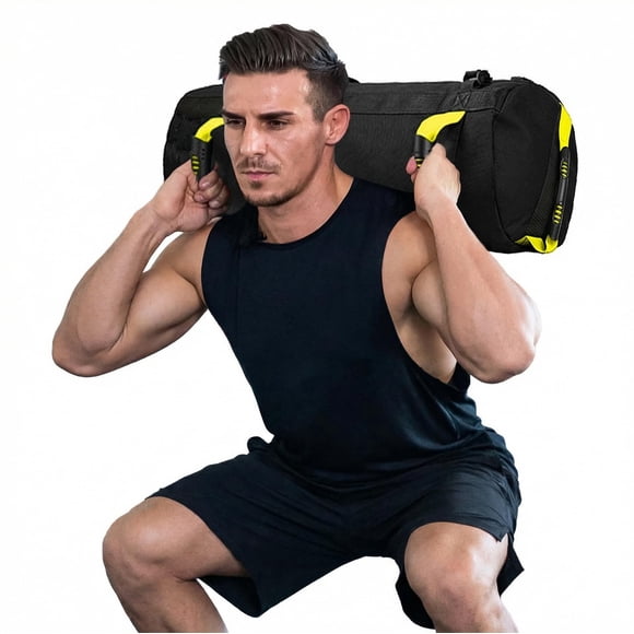 Saco de Arena Fitness Taeku con Peso Ajustable Amarillo