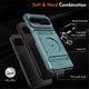 thumbnail image 5 of Para Google Pixel 9 / 9 Pro Funda de Teléfono con Soporte de Anillo para Dedo y Pata de Apoyo, Ranuras para Tarjetas, Resistente a Golpes de Alta Resistencia, Protectora Resistente Que Funciona con, 5 of 7