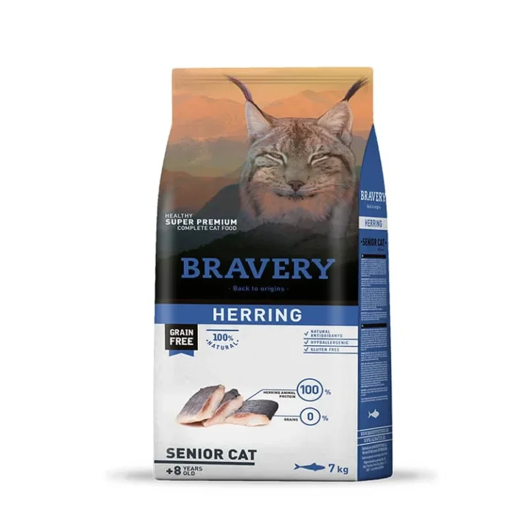 BRAVERY HERRING SENIOR CAT 7 KG