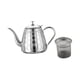 thumbnail image 1 of Tetera de acero inoxidable para té, tetera de 1,5 l para estufa, para acampar, interior, exterior, estufas eléctricas de cerámica, Cocina de Inducción Plata, 1 of 5
