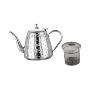 Magideal - Tetera De Acero Inoxidable Para Té, Tetera De 1,5 L Para Estufa, Para Acampar, Interior, Exterior, Estufas Eléctricas De Cerámica, Cocina De Inducción Plata