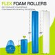 thumbnail image 2 of Rodillo de Espuma ProsourceFit Flex para Masaje Muscular 30x15 cm Azul, 2 of 6