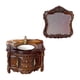 thumbnail image 3 of Tocador De Baño Con Cajón, Accesorios DIY Para Modelo DIY, Regalo De Micropaisaje, Marrón Oscuro, 1:12, 3 of 5