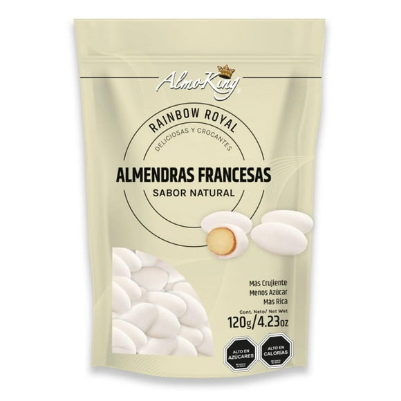 Pack x 4 Almendras francesas confitadas NATURAL Almoking 120 grs. c/u