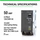 thumbnail image 2 of Interruptor Termomagnético Qo250 50 A Bipolar 120 240 V, 2 of 8