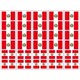 thumbnail image 1 of Tatuajes Temporales PremiumTT - Pack de 40 - Bandera de Perú, 1 of 4