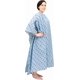 thumbnail image 2 of Bata hospitalaria Careoutfit, 10 XL, bariátrica, 3 unidades, algodón lavable, 2 of 3
