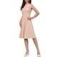 thumbnail image 1 of INSPIRE CHIC Vestidos de trabajo para mujeres 2025 Cuello simulado sin mangas Vestido midi en línea S Beige, 1 of 6