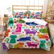 thumbnail image 1 of Cute Cat Print Quilt Cover Pillow Cover bedding set luxury Queen bedding set Cute style Customized Boys bedding set Bed Sheets, 1 of 5