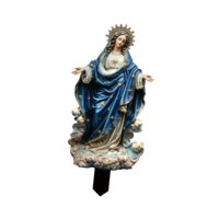Magideal - Estatua De La Santísima María, Figura De Acrílico Para Decoración De Macetas, Letrero De Jardín Diy, Adorno Paisajístico Para Macetas, Casa De Muñecas