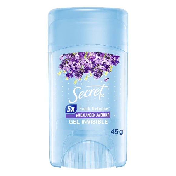 Desodorante Gel Antitranspirante Secret Ph Balanced Lavender Mujer, 45 g