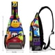 thumbnail image 2 of Bob el Tren Riñonera Bandolera con Estampado Integral para Hombres y Mujeres, Bolso Cruzado Gráfico de Tendencia, Mochila de Hombro Streetwear para Ciclismo y Deportes, Riñonera Versátil Casual, 2 of 6
