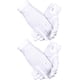 thumbnail image 2 of 2 pares de guantes de nailon blancos con cierre a presión para policía, esmoquin formal, guardia de honor, disfraz de desfile, 9,05 pulgadas, 2 of 7