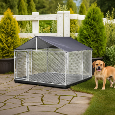 Igpro - Canil Modular Para Perros Con Techo 4X4 Mts