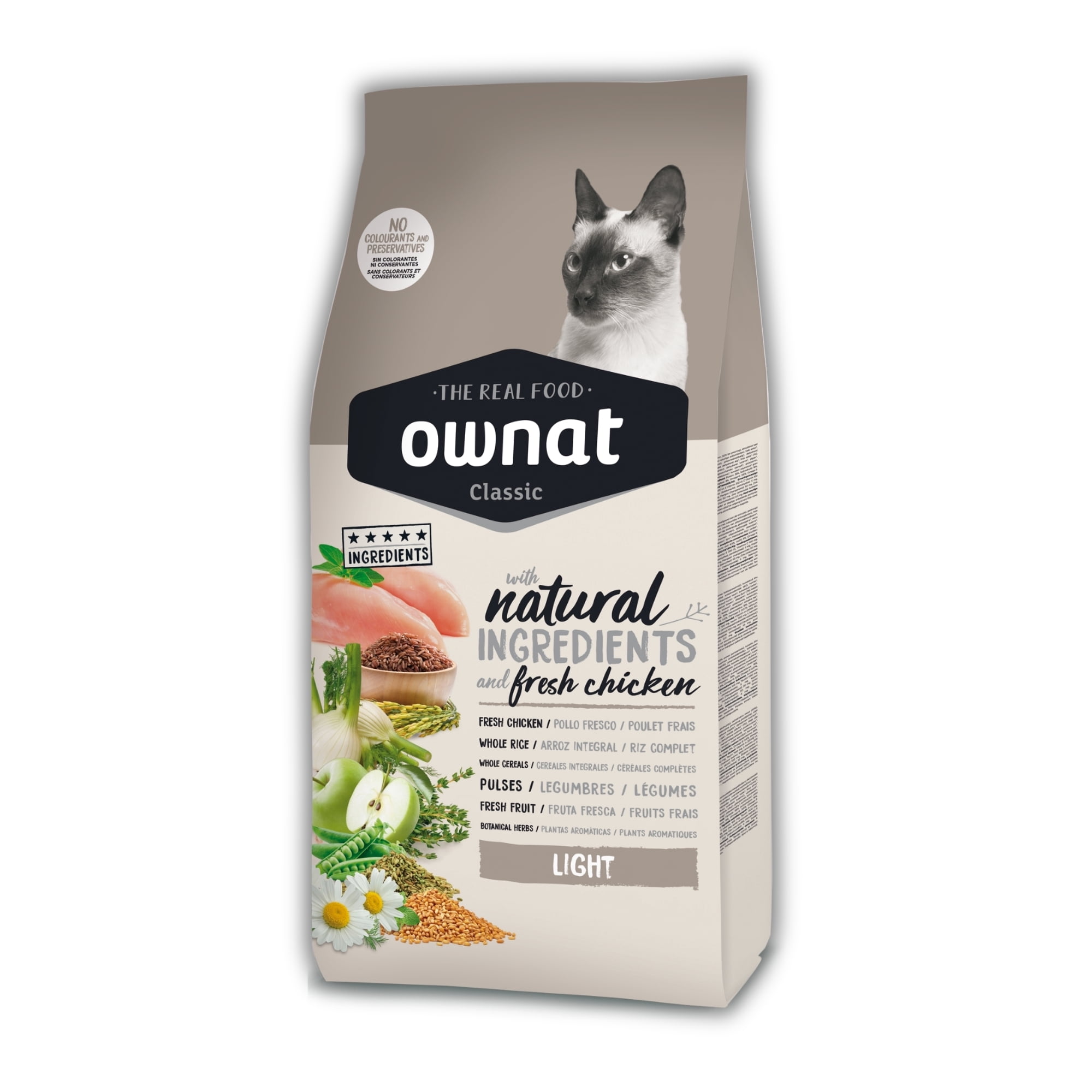 Ownat Classic Gato - Alimento Para Gatos Light Cat 1.5 Kg