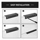 thumbnail image 4 of "Tiradores Manilla Negro, Belug Tirador Mueble Puerta 15cm 12 Unid Negro ", 4 of 5