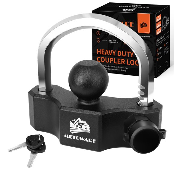 Candado Universal de Acoplador de Remolque METOWARE Ajustable de Alta Resistencia